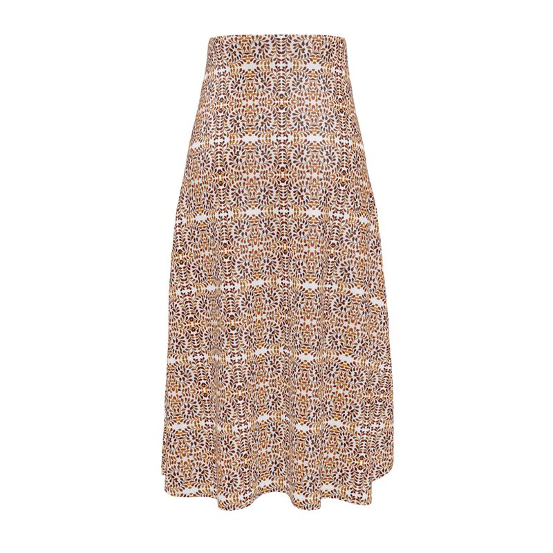 Camelbone Spiral Midi Skirt