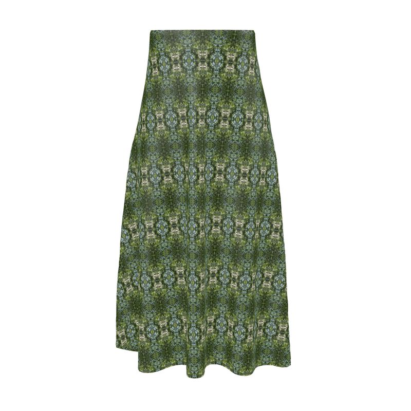 Cypress Tree Sunny Day Midi Skirt