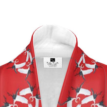 Load image into Gallery viewer, White Egret Love Dance Kimono
