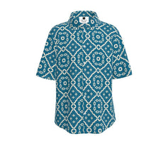 Load image into Gallery viewer, Camelbone Turquoise Flower Men&#39;s Shirt
