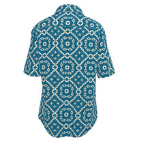 Load image into Gallery viewer, Camelbone Turquoise Flower Men&#39;s Shirt
