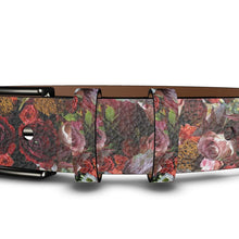 Load image into Gallery viewer, Wedding Flowers Leather Belt
