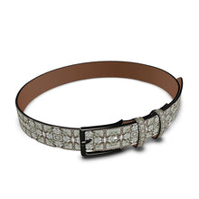 Load image into Gallery viewer, Pine Cone Lattice Leather Belt
