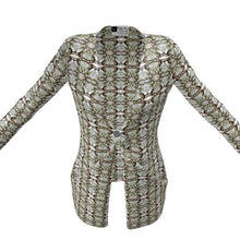 Load image into Gallery viewer, Pine Cone Lattice Sweater with Pockets
