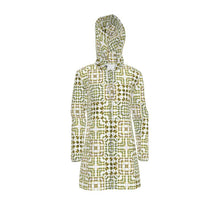 Load image into Gallery viewer, Army Green Leaf Quilt Rain Jacket
