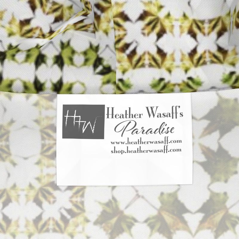 Army Green Leaf Quilt Rain Jacket