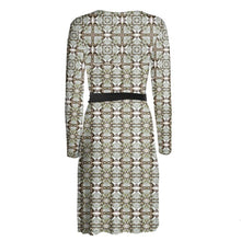 Load image into Gallery viewer, Pine Cone Lattice Wrap Dress
