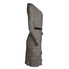 Load image into Gallery viewer, Lichen Log Grey Wrap Dress
