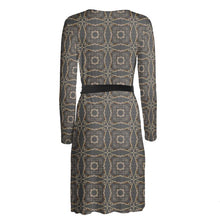 Load image into Gallery viewer, Lichen Log Grey Wrap Dress
