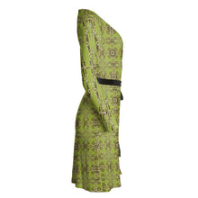 Load image into Gallery viewer, Lichen Log Green Wrap Dress
