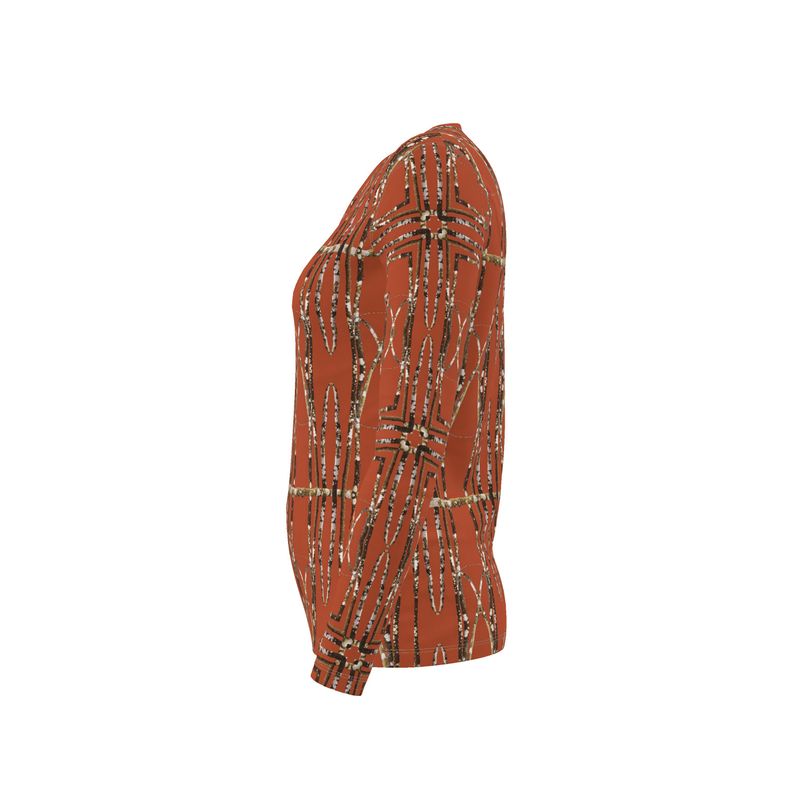Lichen Log Red Womens T-shirt