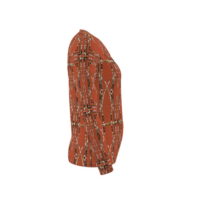 Lichen Log Red Womens T-shirt