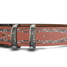 Load image into Gallery viewer, Lichen Log Red Leather Belt
