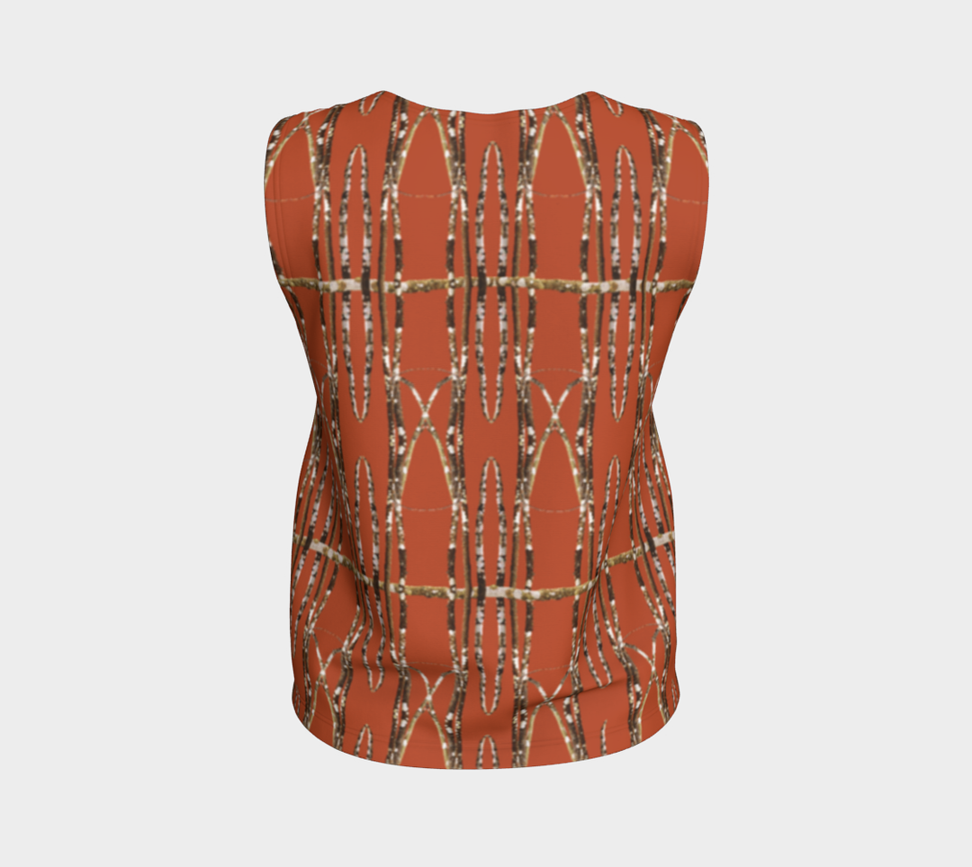Lichen Log Red Loose Tank Top (Regular)