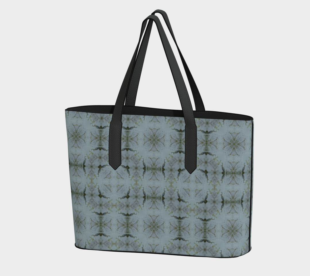 Buttonbush Blue Heron Vegan Leather Tote