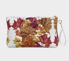 Load image into Gallery viewer, Soggy Leaf Jumble Vegan Leather Makeup Bag
