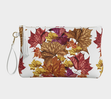 Load image into Gallery viewer, Soggy Leaf Jumble Vegan Leather Makeup Bag
