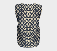 Load image into Gallery viewer, Camelbone Navy Blue X Loose Tank Top
