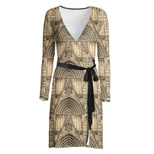 Load image into Gallery viewer, Cathedral Doorway Wrap Dress
