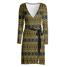 Load image into Gallery viewer, Autumn Asian Jasmine Wrap Dress

