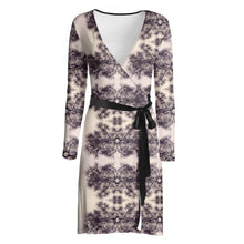 Load image into Gallery viewer, Loblolly Pine Damask Wrap Dress
