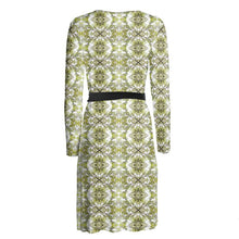 Load image into Gallery viewer, Spring Pine Branch Wrap Dress
