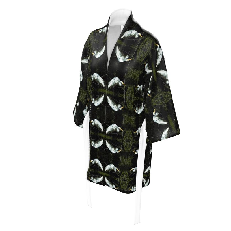 Egret at Rest Kimono