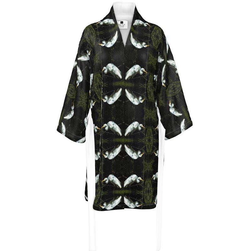 Egret at Rest Kimono