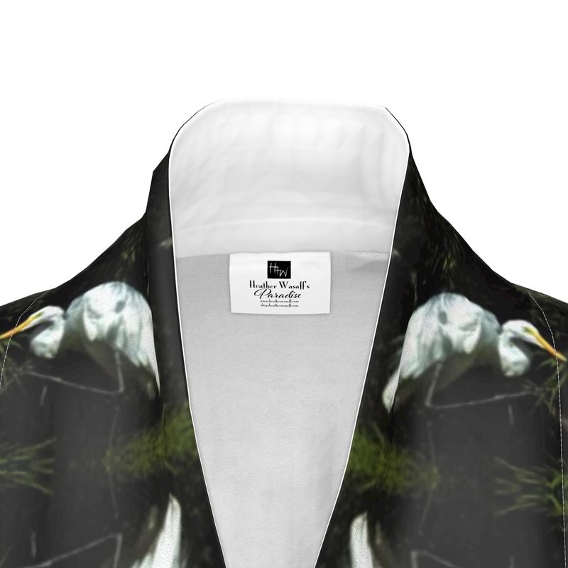 Egret at Rest Kimono