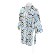 Load image into Gallery viewer, Blue Lichen Lace Kimono
