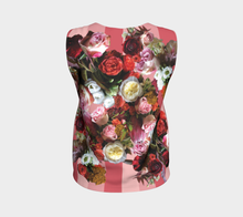 Load image into Gallery viewer, Striped Roses Loose Tank Top
