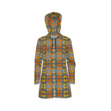 Load image into Gallery viewer, Autumn Leaves Circles Rain Jacket
