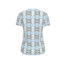 Load image into Gallery viewer, Blue Lichen Lace Short Sleeve T Shirt

