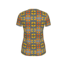 Load image into Gallery viewer, Autumn Leaves Circles Short Sleeve T Shirt
