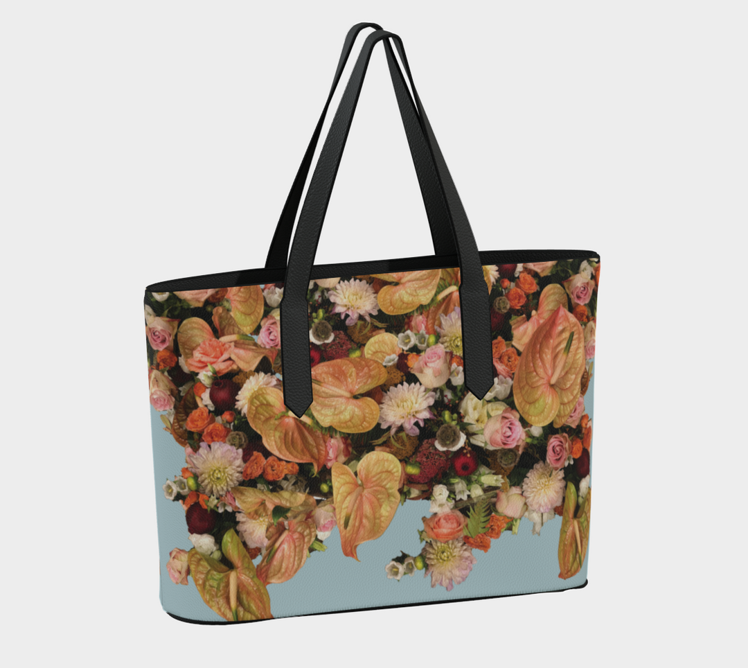 Anthurium Abound Vegan Leather Tote Bag