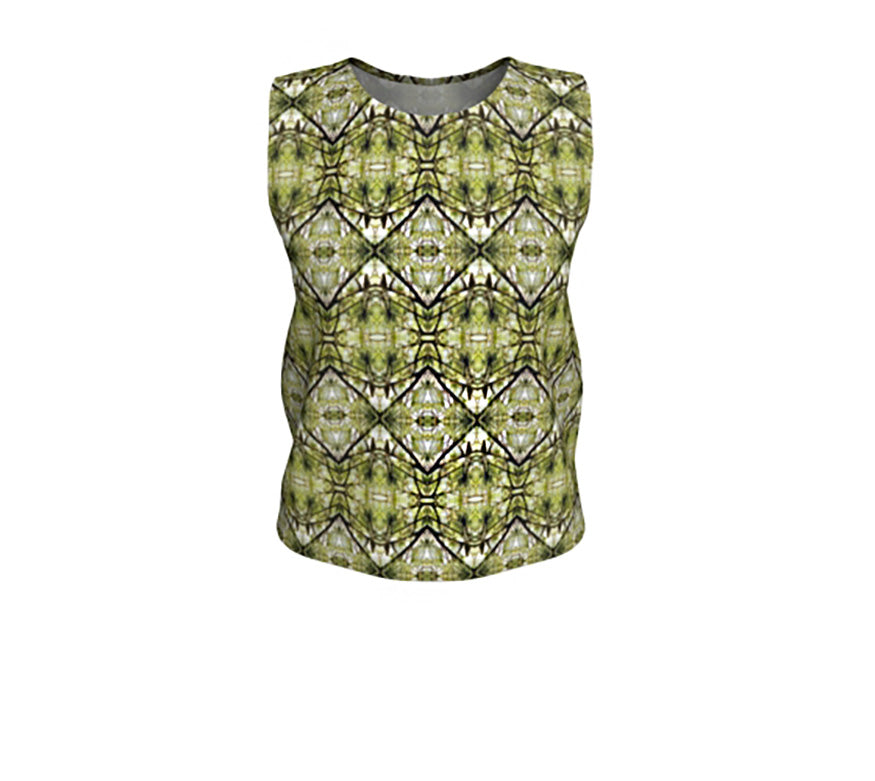 Spring Pine Diamond Loose Tank Top