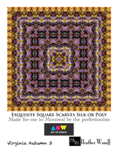 Load image into Gallery viewer, Virginia Autumn 3 Square Scarf
