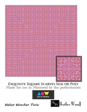 Load image into Gallery viewer, Water Wonder Pink Square Scarf
