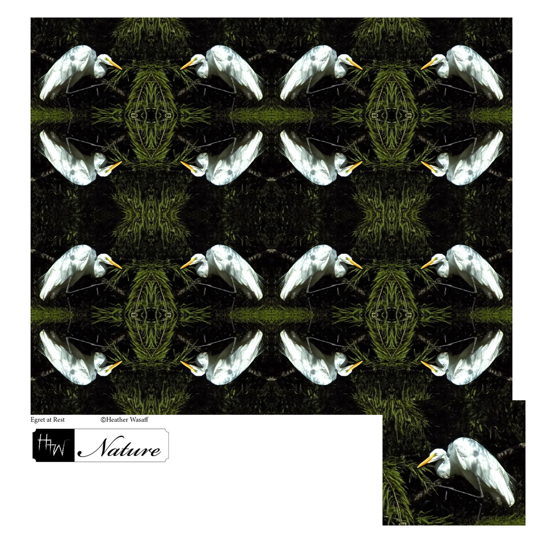 Egret at Rest Kimono