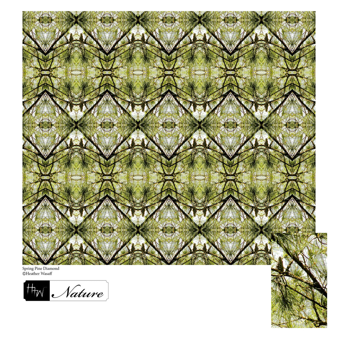 Spring Pine Diamond Kimono