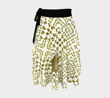 Load image into Gallery viewer, Army Green Leaf Wrap Skirt
