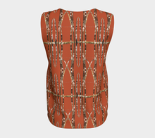 Load image into Gallery viewer, Lichen Log Red Loose Tank Top (Long)
