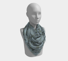 Load image into Gallery viewer, Buttonbush Blue Heron Square Scarf
