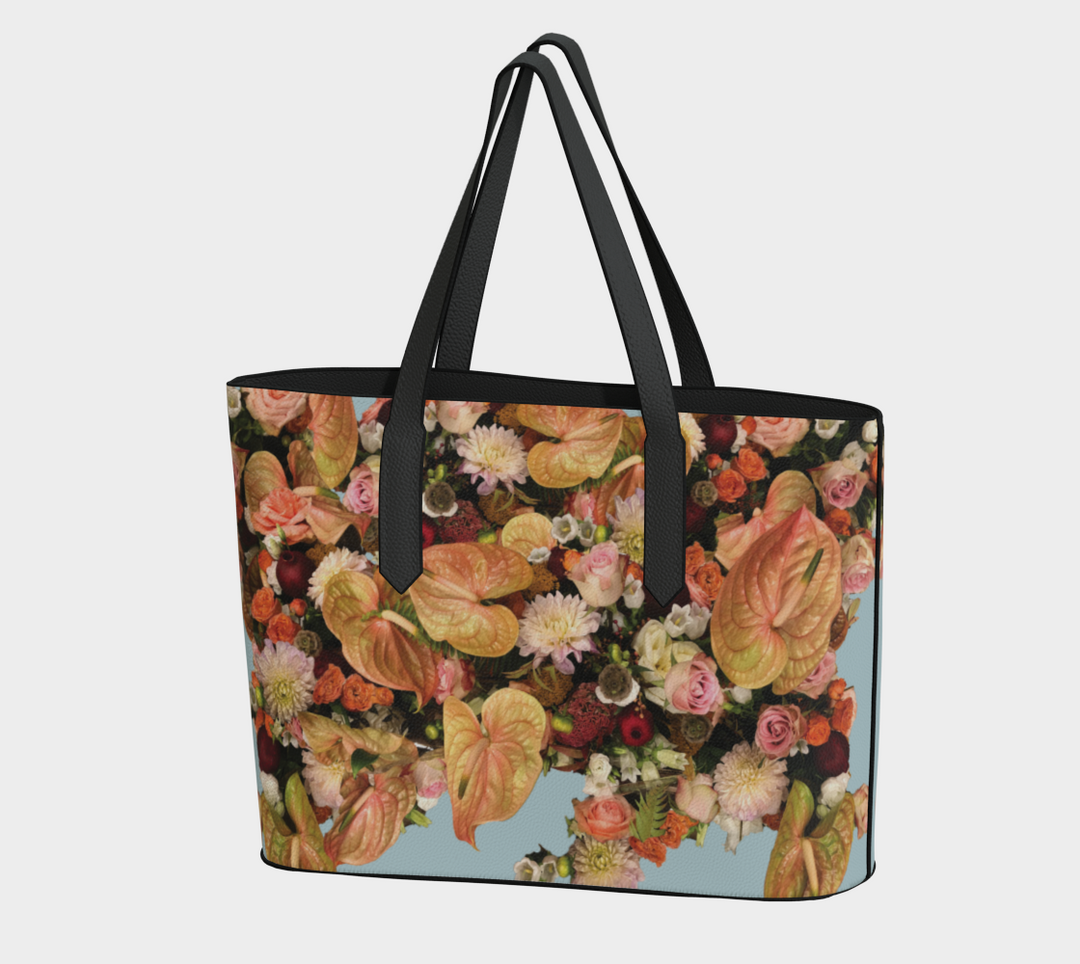 Anthurium Abound Vegan Leather Tote Bag