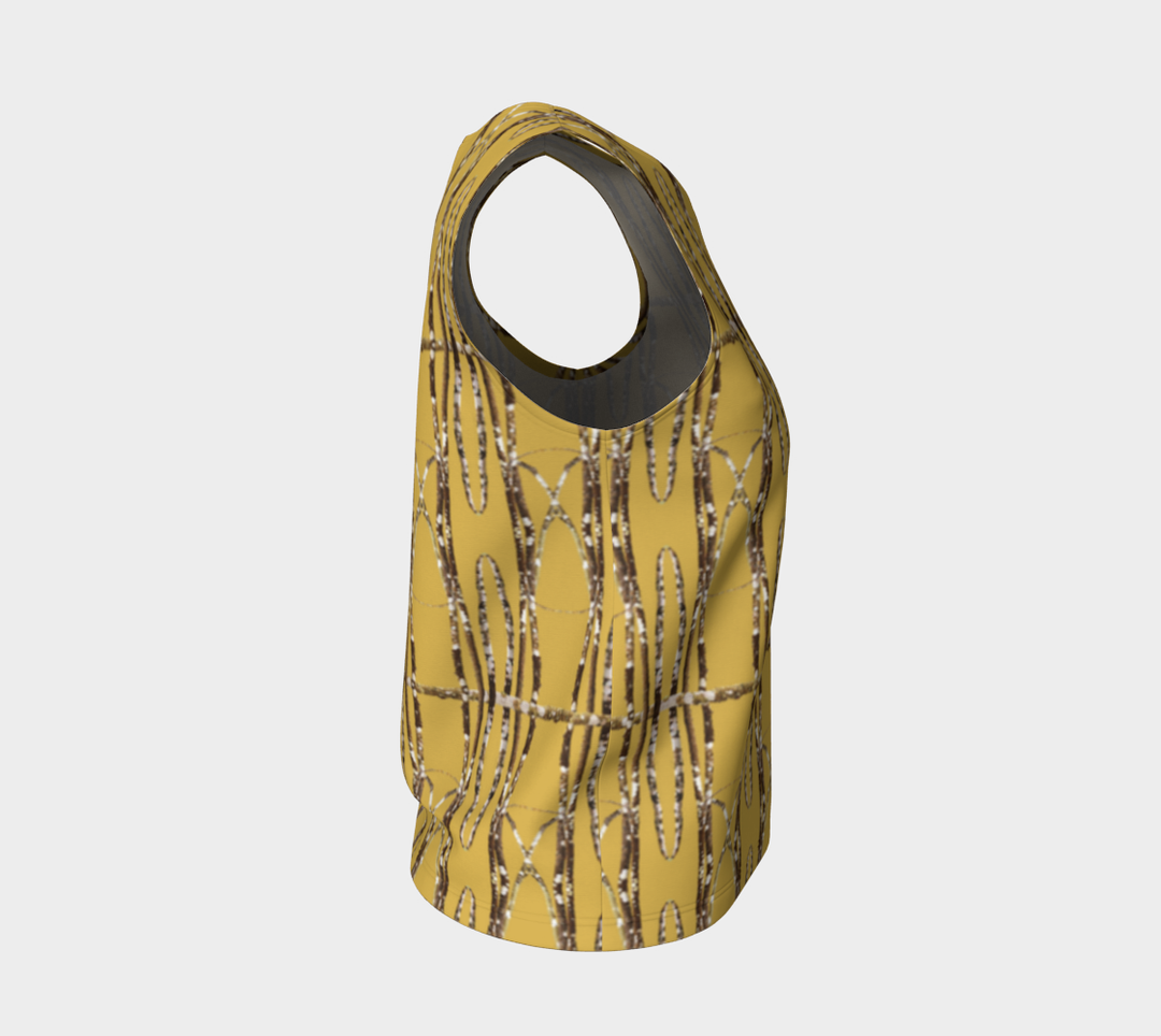 Lichen Log Tan Loose Tank Top (Regular)