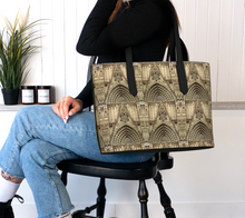 Load image into Gallery viewer, Cathedral Doorway Vegan Leather Tote Bag
