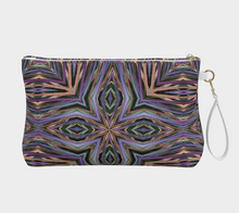 Load image into Gallery viewer, Miscanthus Stripe Vegan Leather Makeup Bag
