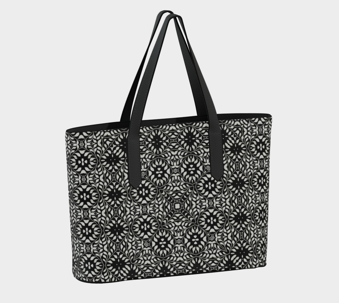 Camelbone Medallion Vegan Leather Tote Bag