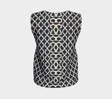 Load image into Gallery viewer, Camelbone Navy Blue X Loose Tank Top
