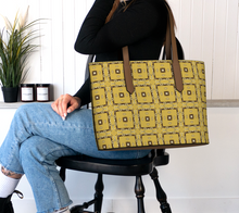 Load image into Gallery viewer, Lichen Log Tan Vegan Leather Tote Bag
